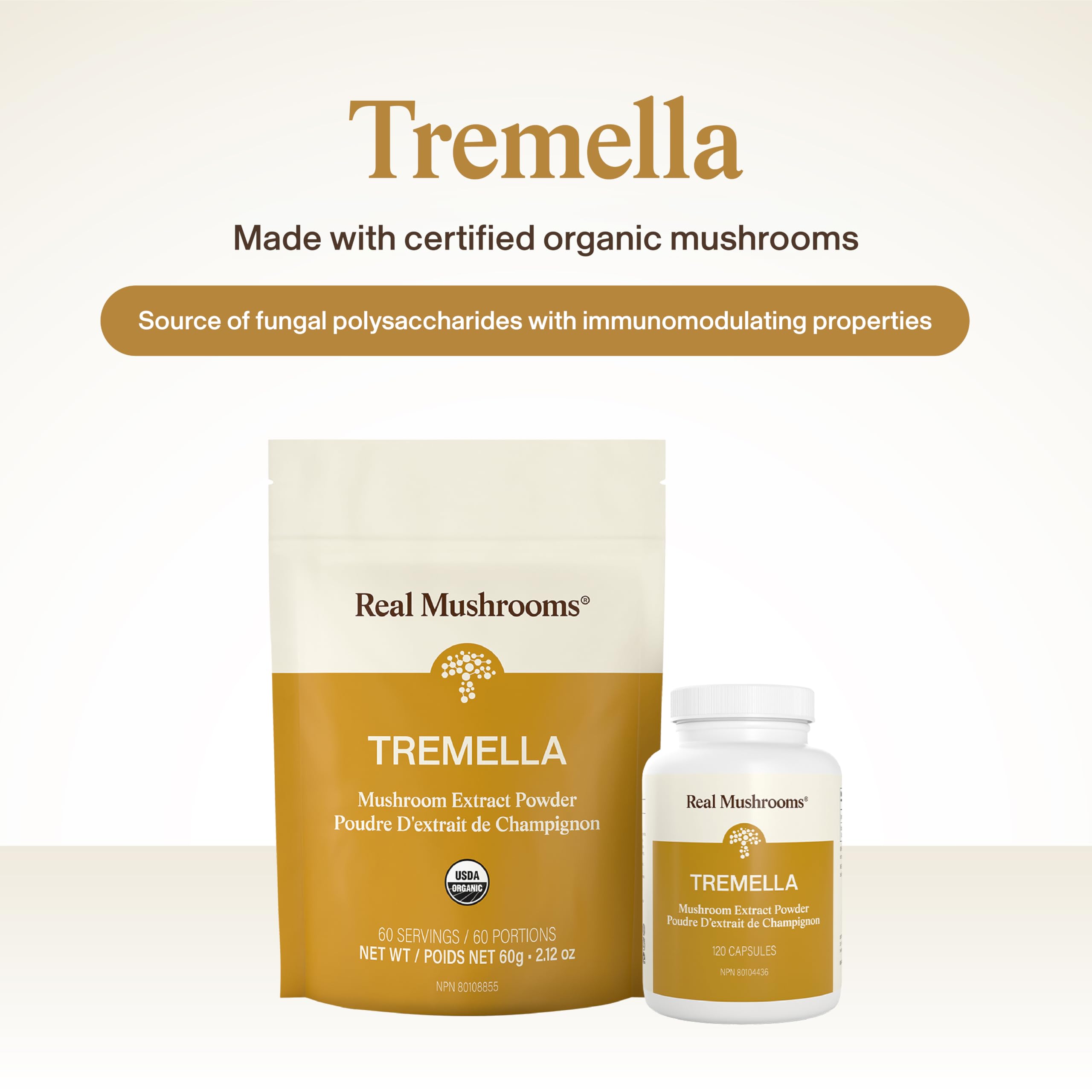 Real Mushrooms Organic Tremella Powder from Fruiting Body, 60 Servings — Amazon image 2
