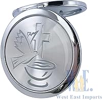 Vista 6 de WE 12 piezas de bautismo compacto espejo favor -Bautizo Recuerdos/maquillaje de espíritu santo compacto con bolsa decorada