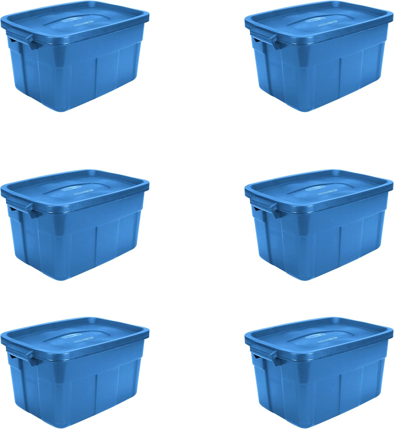 Rubbermaid Roughneck️ 14 Gallon Storage Totes, Pack of 6, Durable