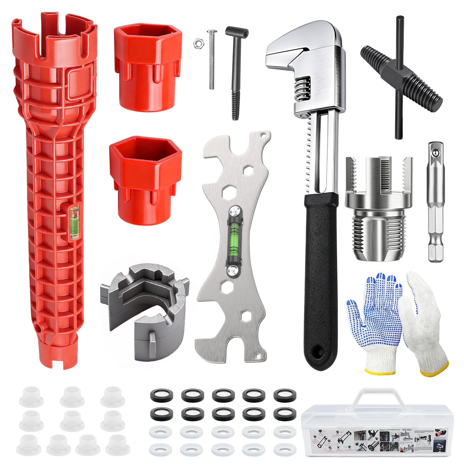 Plumbing Wrench Set - 39 Piece Faucet Tool Kit -1 Plumbing Wrench Set - 39 Piece Faucet Tool Kit -1