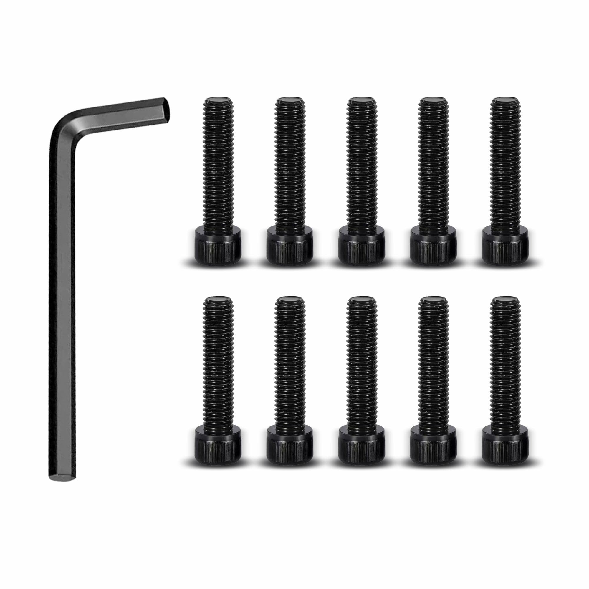 Photo 1 of 10-Pack Fuel Wheel Center Cap Screws with Adapter Tool for 1001-63-B, 1001-63B, 1001-63GB?Stainless Steel Electroplating Black,Spare with Gasket Included?