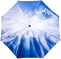 Vista 73 de LANBRELLA Paraguas plegable inverso compacto paraguas de viaje a prueba de viento automático Negro