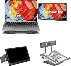 Anvazise Monitor Portatil, Extensor de tela de laptop com Suporte ajustável para laptop