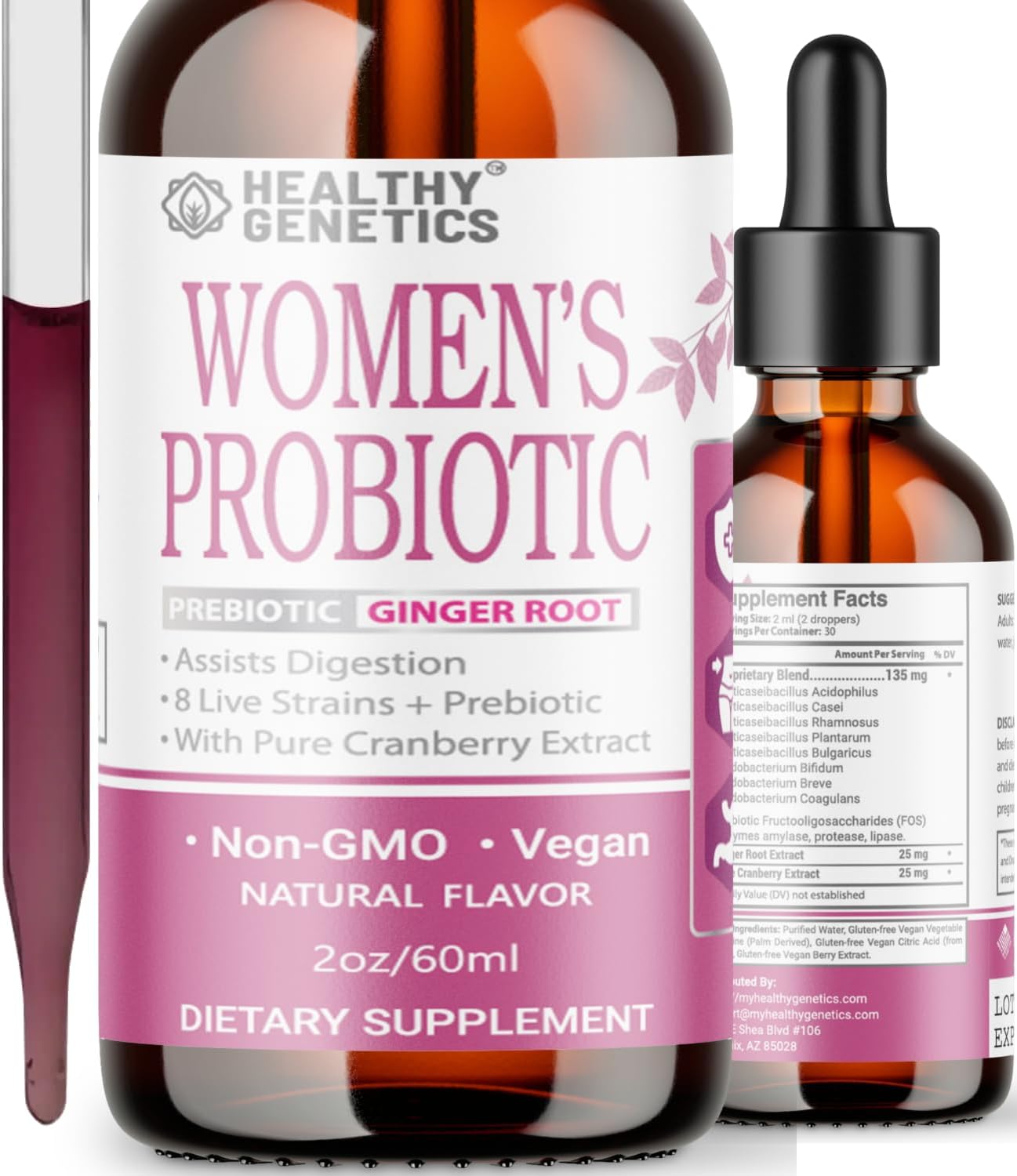 Liquid Probiotics for Women | Prebiotic +...