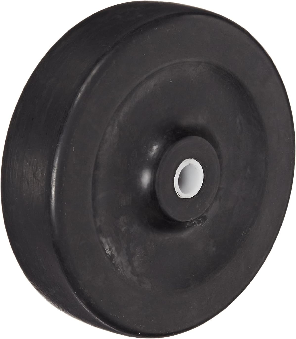 Shepherd 007380 Regent/Monarch 3" Diameter x 13/16" Width Hard Rubber Wheel with Plain Bore Bearing, 120 lbs Capacity, Black