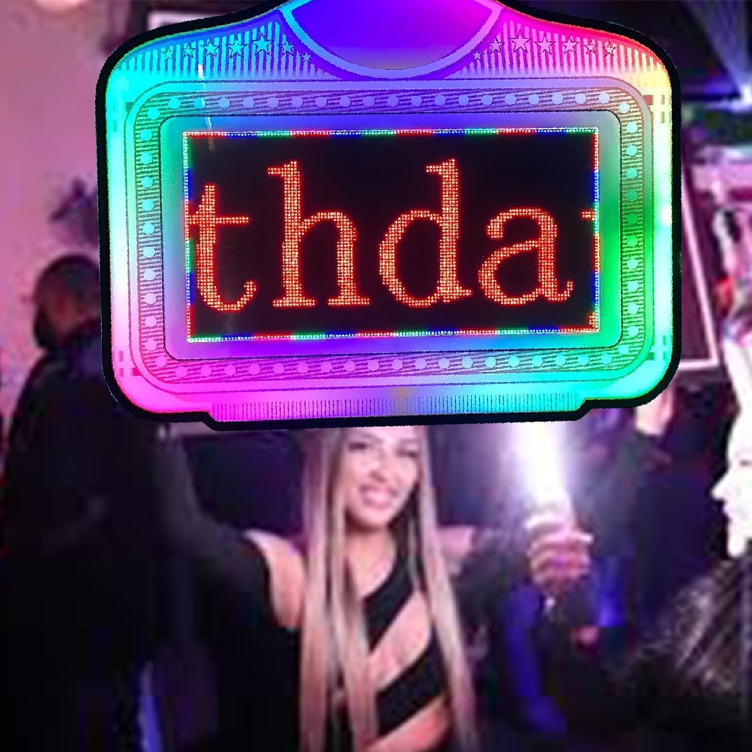 LED Letter Bottle Presenter, Bottle Service Sign, Programmable, with 2x5000mAh Power Suply, for Wedding, Club VIP Service