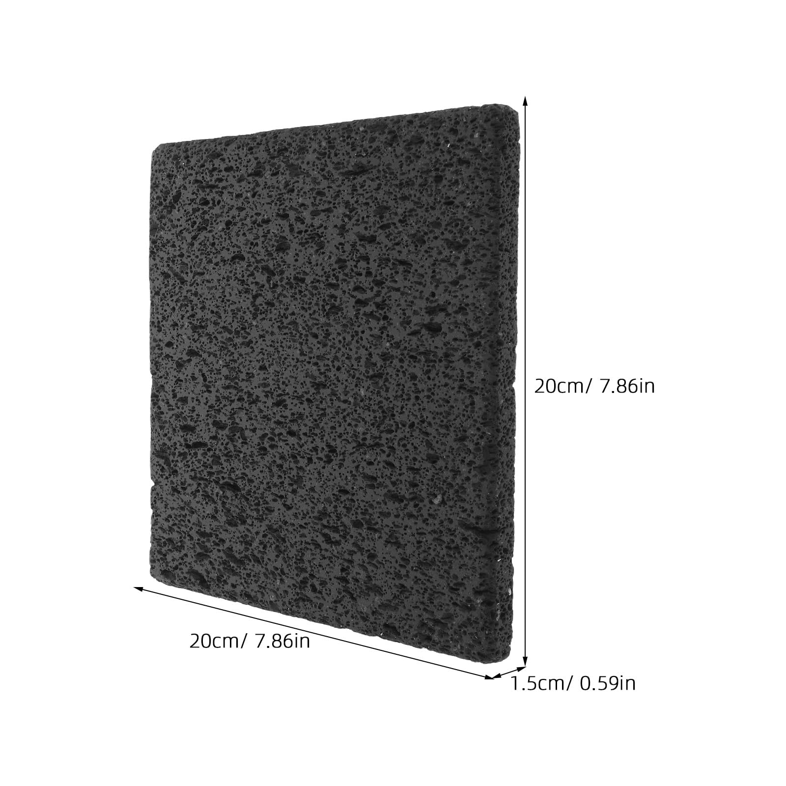 Toyvian Piedra Volcánica para Asar Parrilla Coreana de Cocina Saludable para Carne Verduras y Pescado Base de Roca Natural para Barbacoa Gas Piedra de Cocina Antiadherente y Distribución