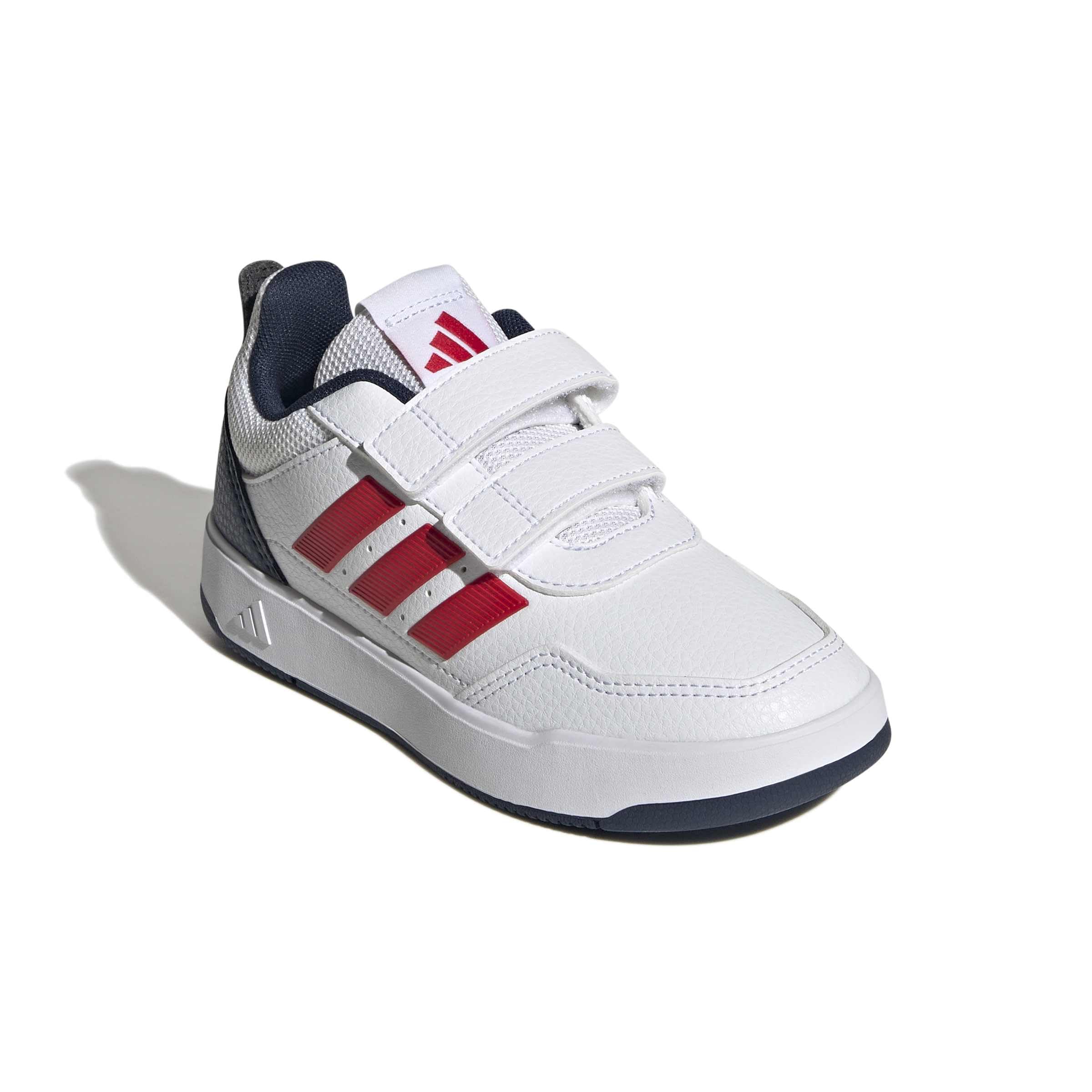 adidas Uniseks - dzieci Tensaur Sport 3.0 Hook And Loop Kids Shoes, ftwr white/collegiate red/collegiate navy, 29 EU