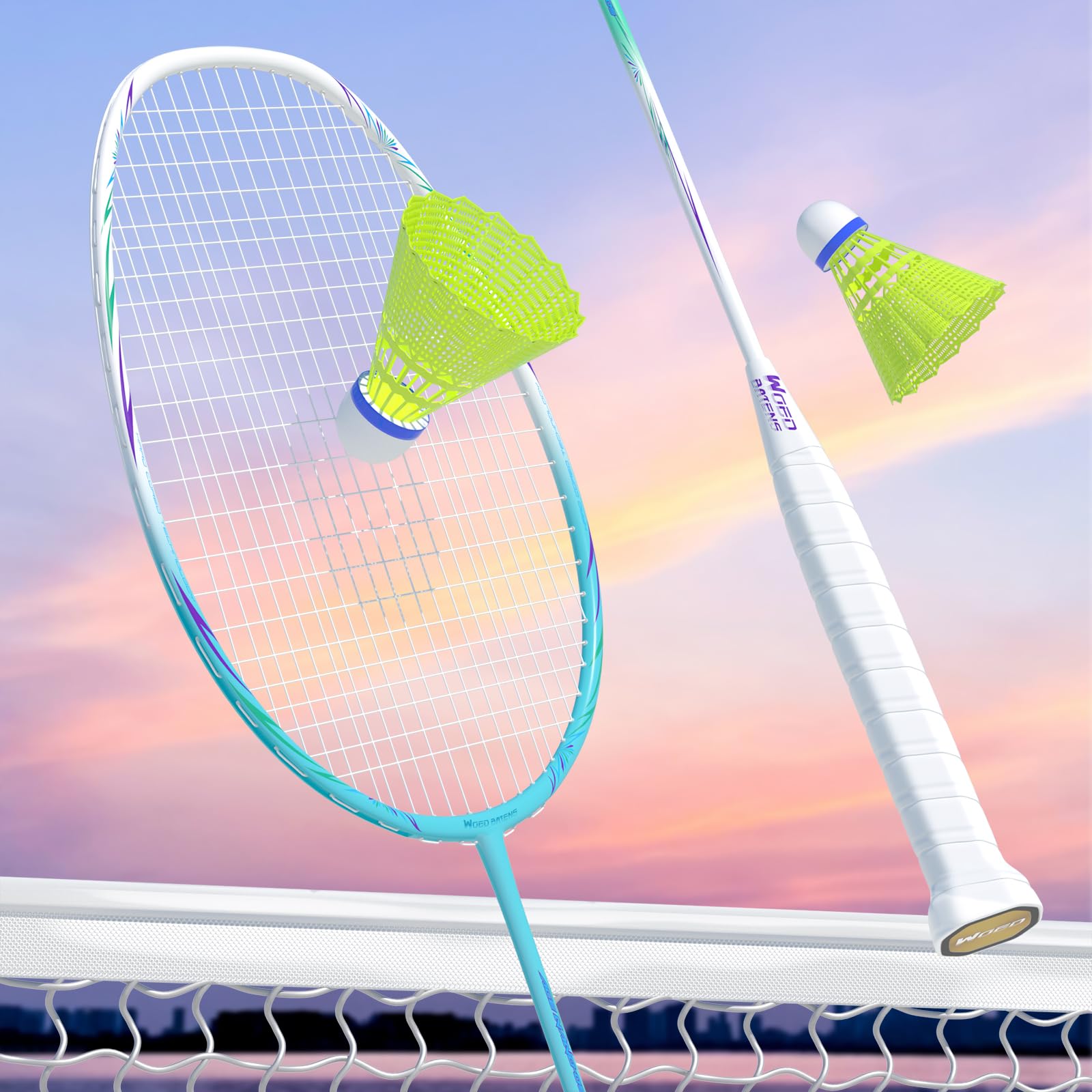 Raquetas de bádminton Profesionales de Fibra de Carbono para Patios Traseros y Gimnasio