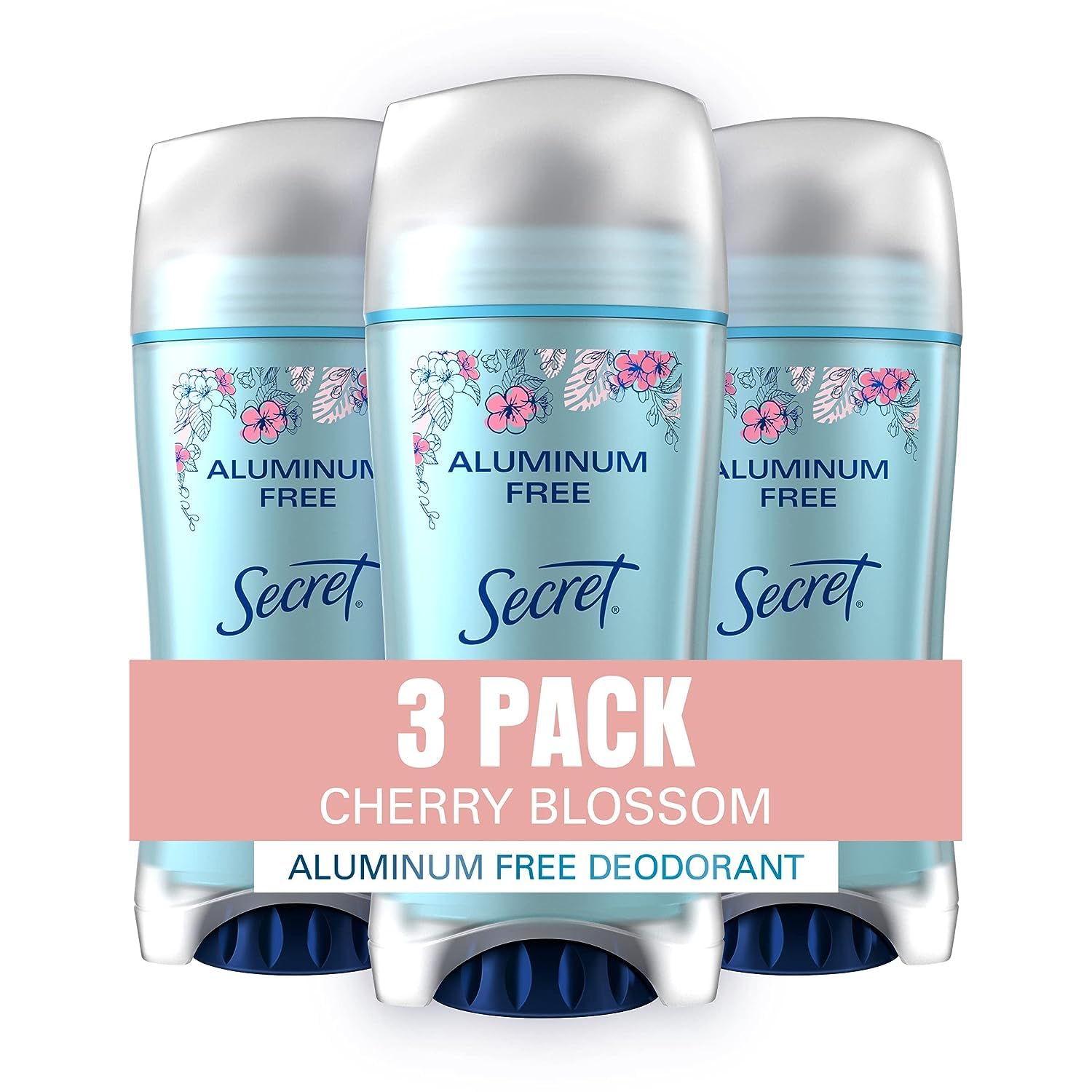 Secret Aluminum Free Deodorant for Women, Cherry Blossom, 2.4 oz (Pack of 3) Secret Aluminum Free Deodorant for Women, Cherry Blossom, 2.4 oz (Pack of 3)