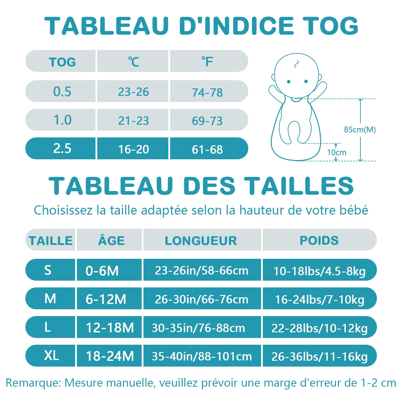 Mosebears Gigoteuse d'hiver pour bébé 2,5 Tog Coton Différentes Tailles de la Naissance à l'âge de 24 Mois Gigoteuse Toute l'année (Dinosaure，L(12 à 18 Mois)