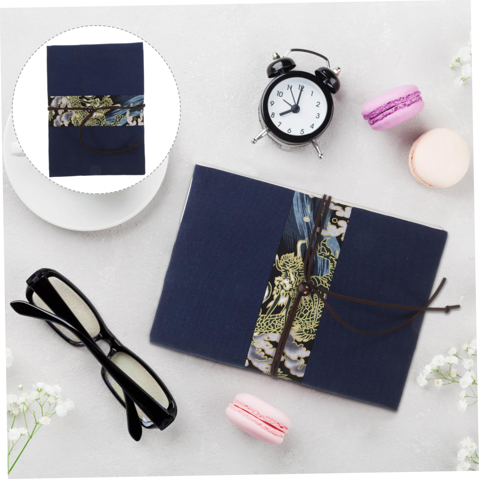 STOBOK 5 Fundas Elegantes Para Libros Creativas Y Decorativas De Tela Para Uso En Galerías.