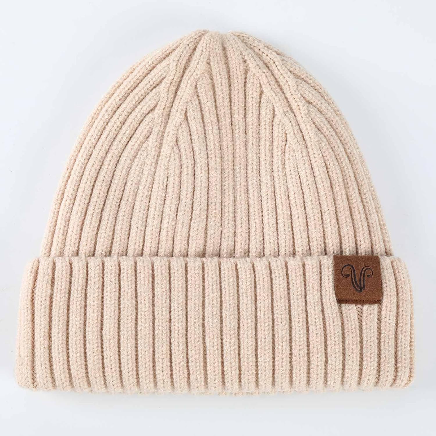 Winter Hats for Women Men, Fleece Lined Cuffed Beanie Winter Knit Wool Beanies Warm Chunky Hat - Image 2