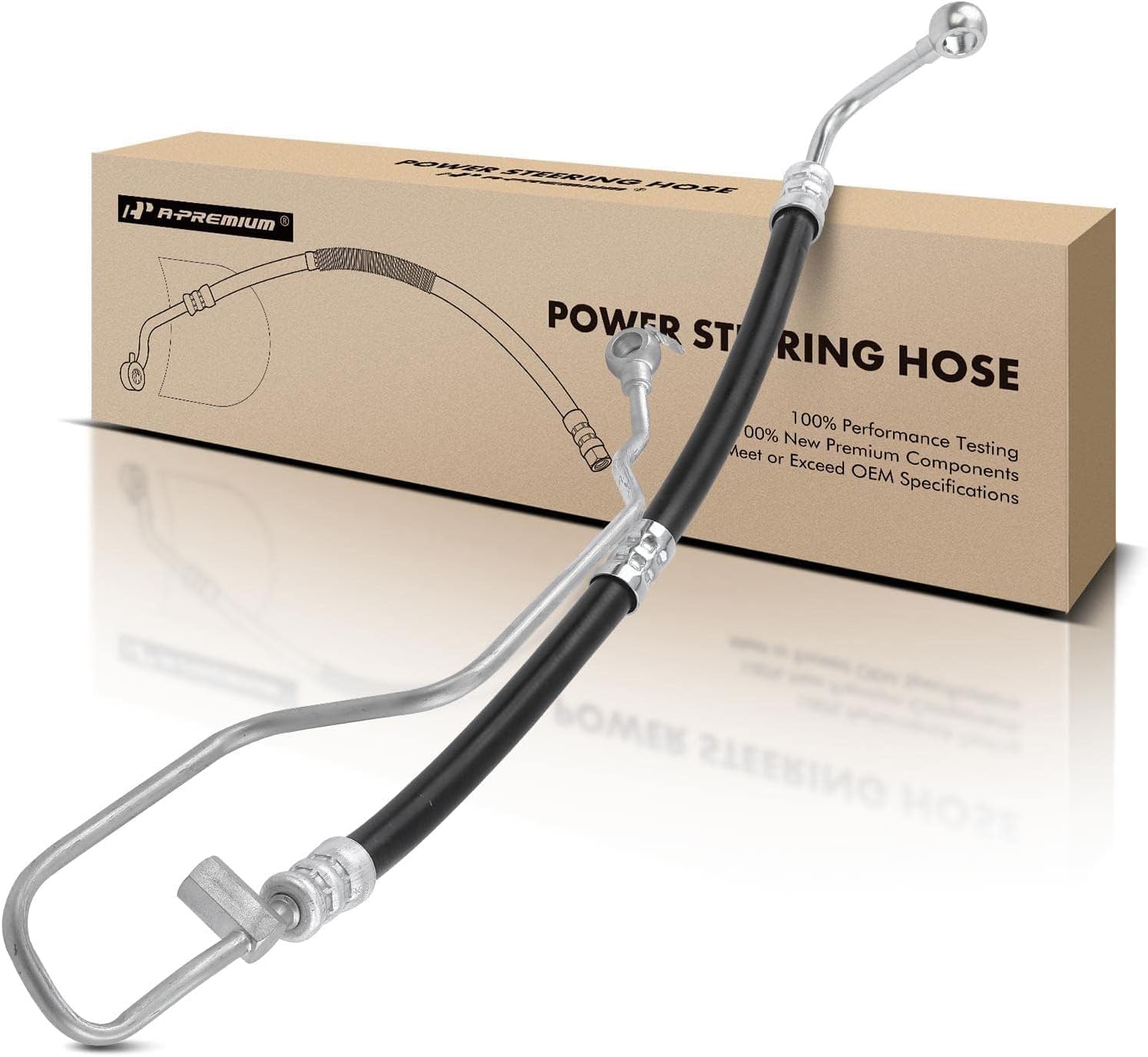 A-Premium Power Steering Hose Pressure Hose Line Assembly Compatible with Nissan Pathfinder 1998-2000 Infiniti QX4 1997-2000 Pump To Gear/Rack Pinion