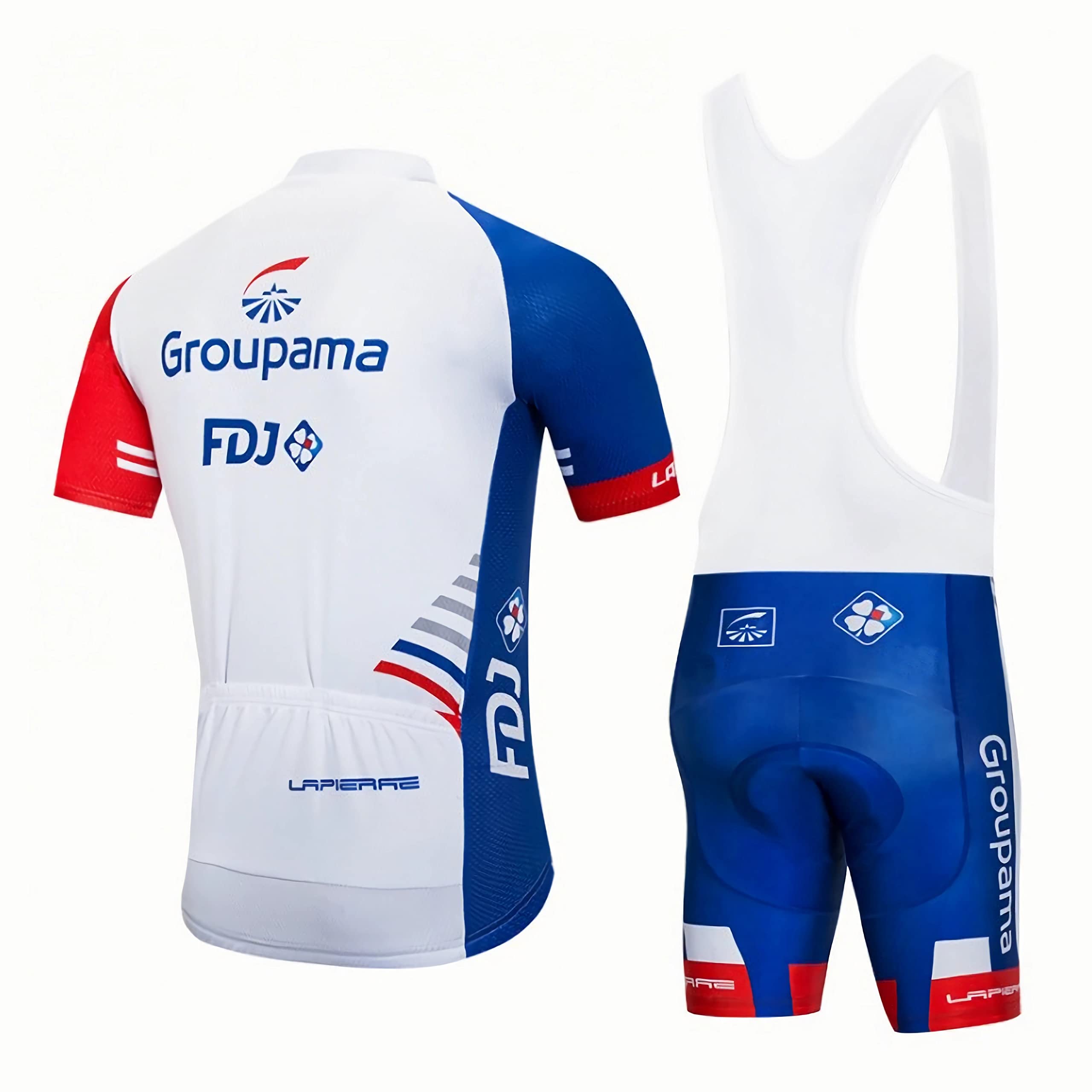 Maillot Cycliste à Manches Courtes, Technologie 4D, 3 Poches, Tissu hautement Extensible, Respirant et à séchage Rapide.