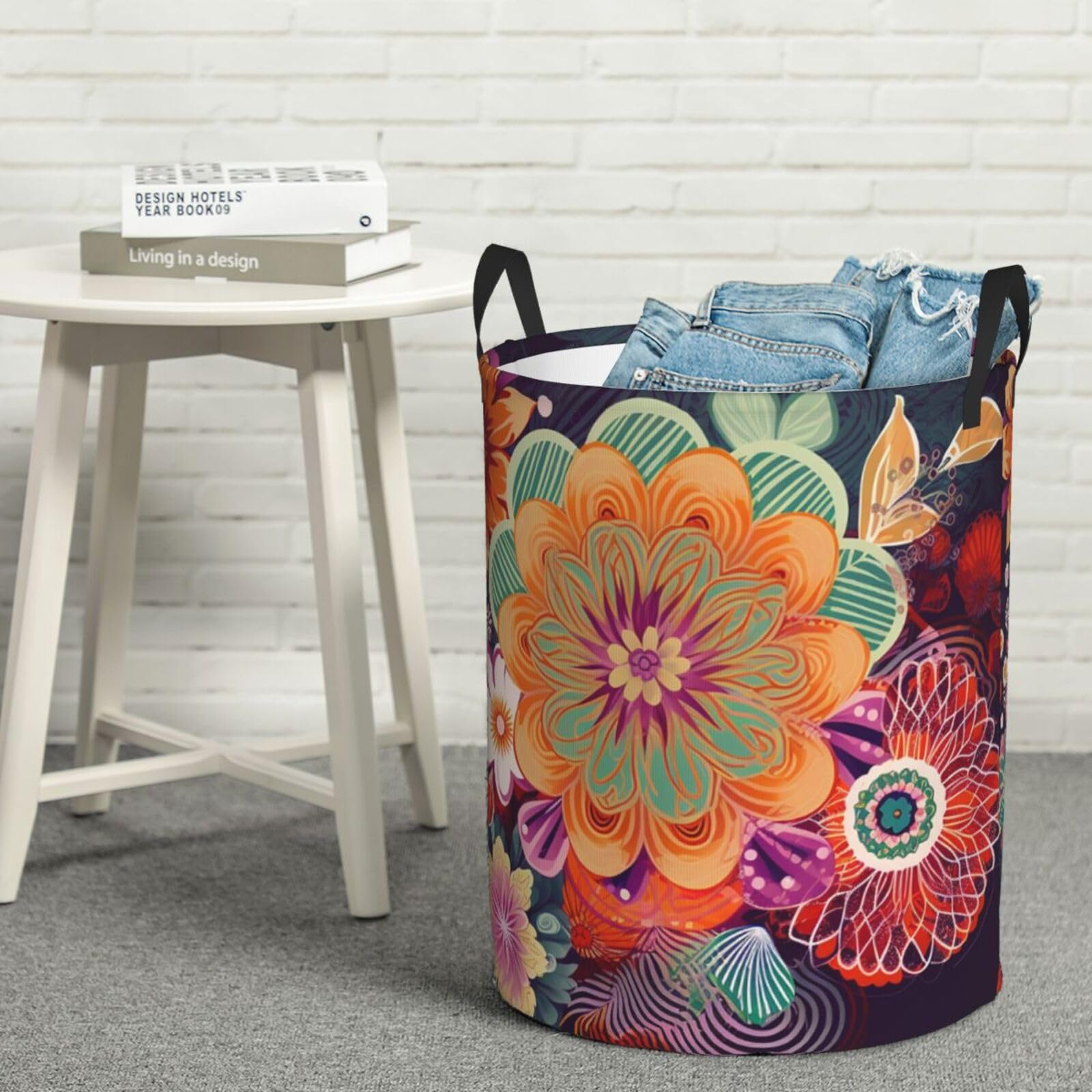 Panier à linge bohème grand panier de rangement pliable imperméable taille M