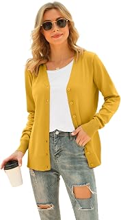 Amazon.co.uk: Mustard Yellow Cardigan