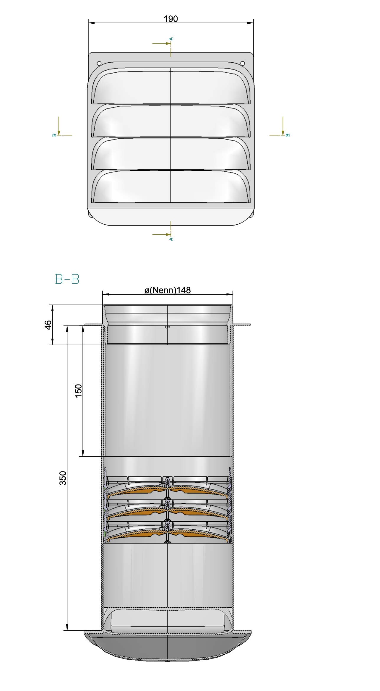 E-Jal Col 150 Mauerkasten inkl. THERMOBOX