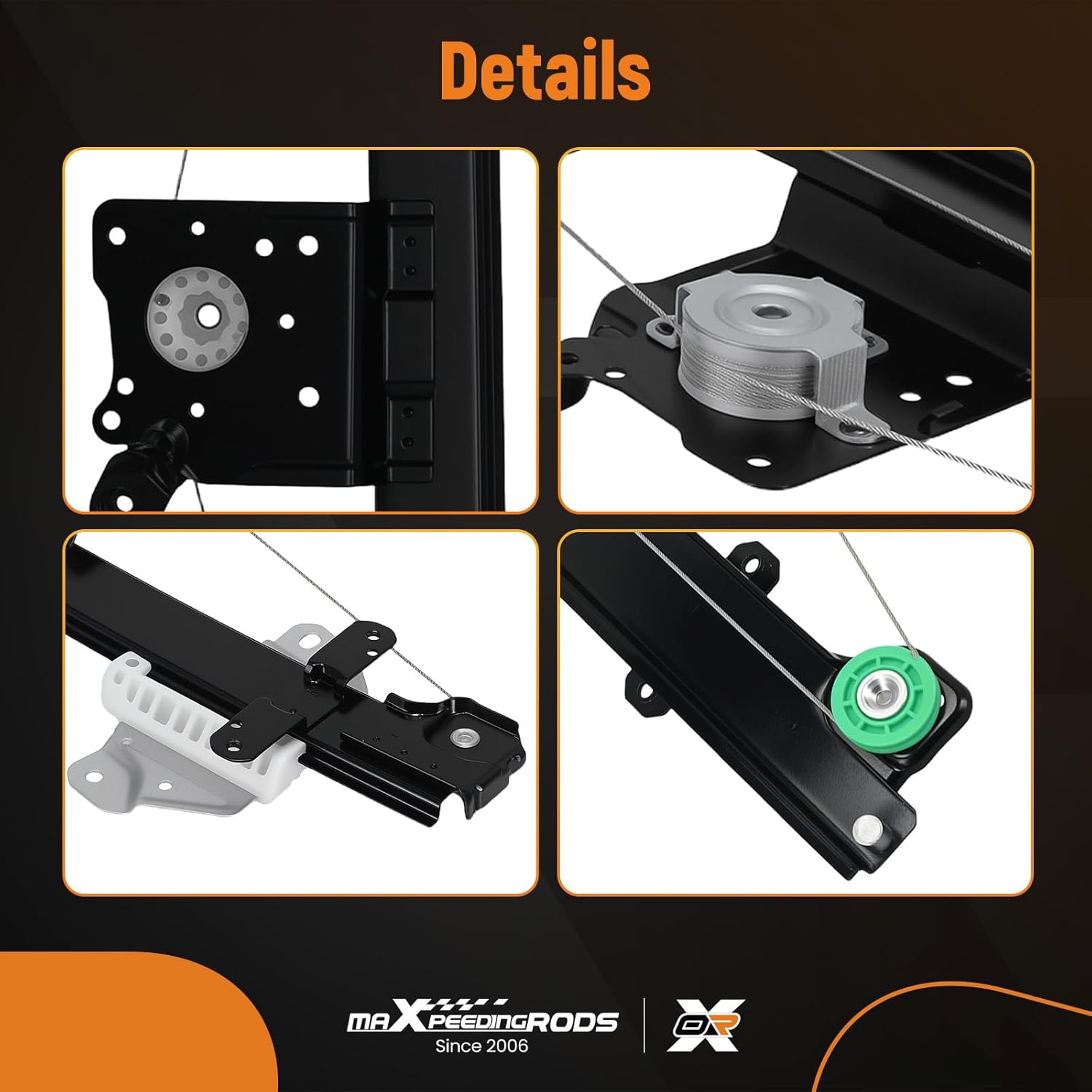 maXpeedingrods Power Window Regulator w/o Motor for Nissan Sentra 2013-2019 Sedan Front Driver