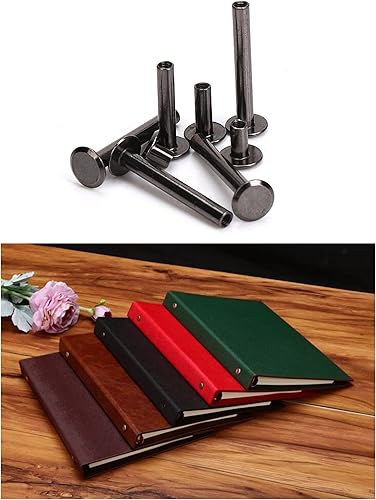 Miniatura 4 de Kit surtido de 120 tornillos Chicago para atornillar, 6 tamaños (M5 x 6101525301.772 in), acero al carbono niquelado (negro)