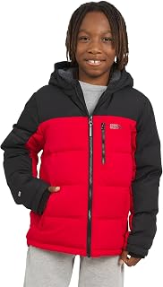boys Classic Heavyweight Faux Fur Lined Hooded Insulated Down Jacket