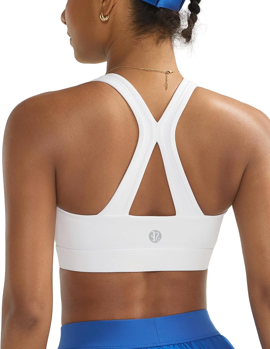 V Neck High Impact Sports Bras for Women