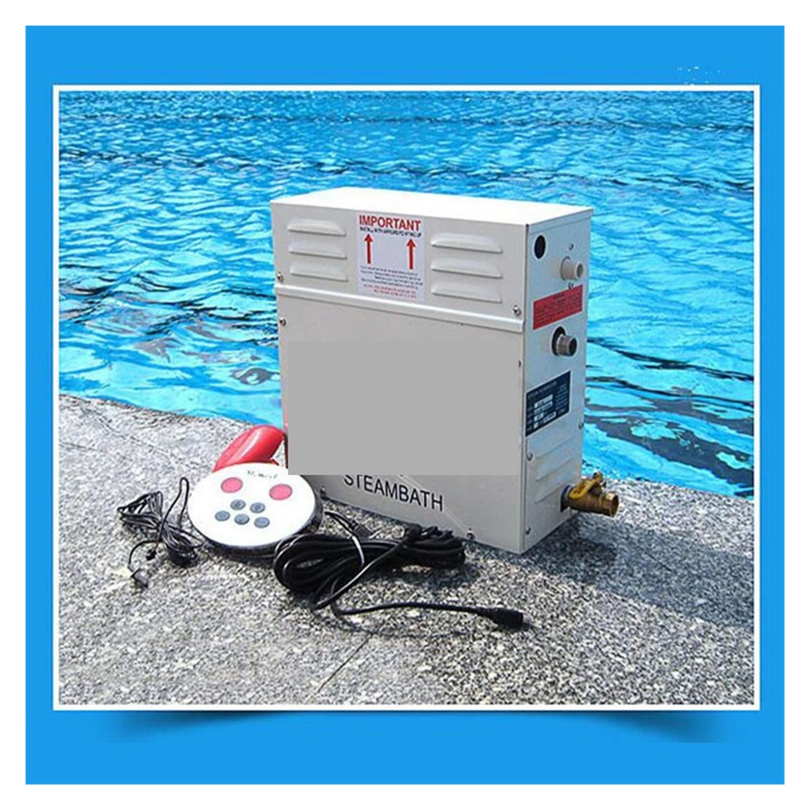 Generatore di Vapore, Macchina per Sauna Domestica, generatore di Vapore Portatile, generatore di Vapore per Bagno Domestico, Macchina per Vapore Umido (4,5 kW)