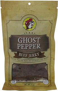 Buc-ee's Ghost Pepper Beef Jerky in a Resealable Bag, 4 Ounces