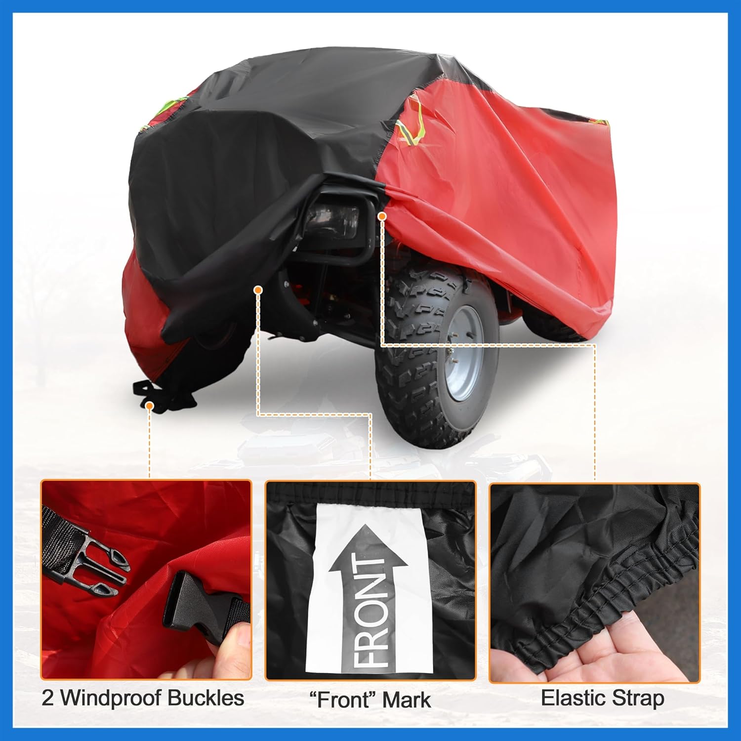 XXXL ATV Cover Waterproof 4 Quad Cover for Polaris Sportsman ACE Touring for Can-Am Outlander 570 650 850 1000R Auto Accessories