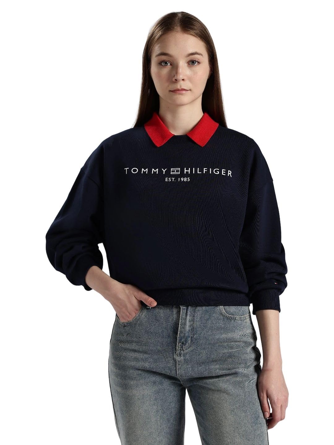 tommy hilfiger Relaxed fit Cotton Crew Neck Sweatshirt-picture-37