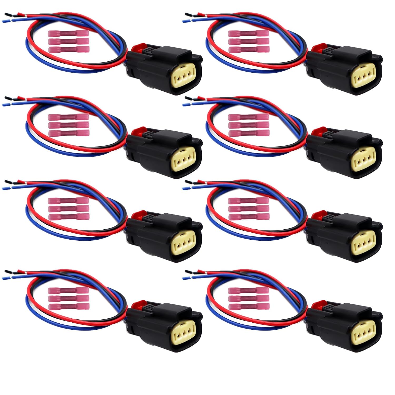 8pcs Ignition Coil Connector Compatible with Ford Lincoln 2007-2017 C-Max