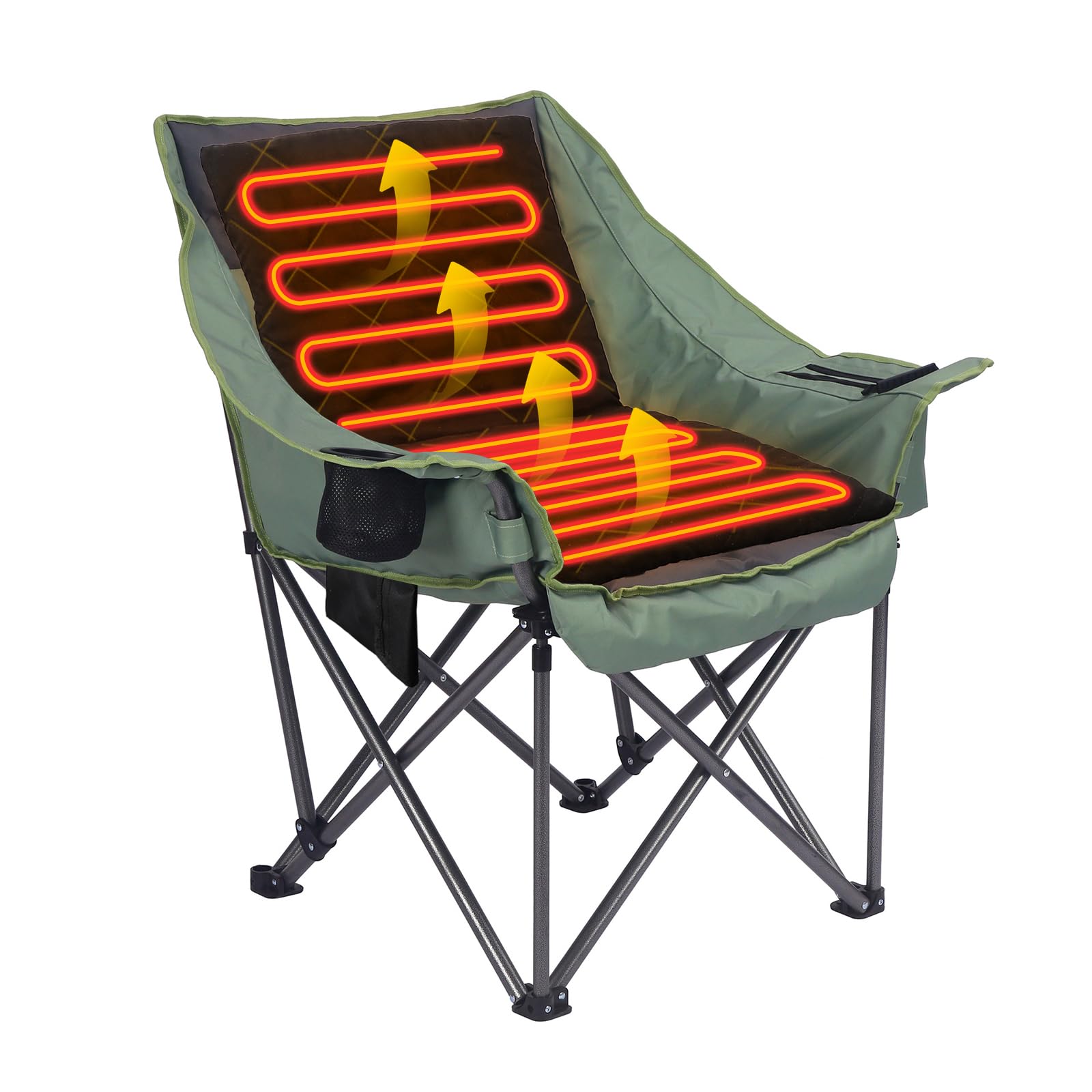 Beheizbares Sitzkissen Outdoor, Stadion Sitzkissen Beheizbar USB, Heizkissen Outdoor mit 3 Heizstufen, 40x80x2cm Tragbar Ultraweich Sitzheizung Bürostuhl Elektrisch Wärmekissen für Camping, Angeln