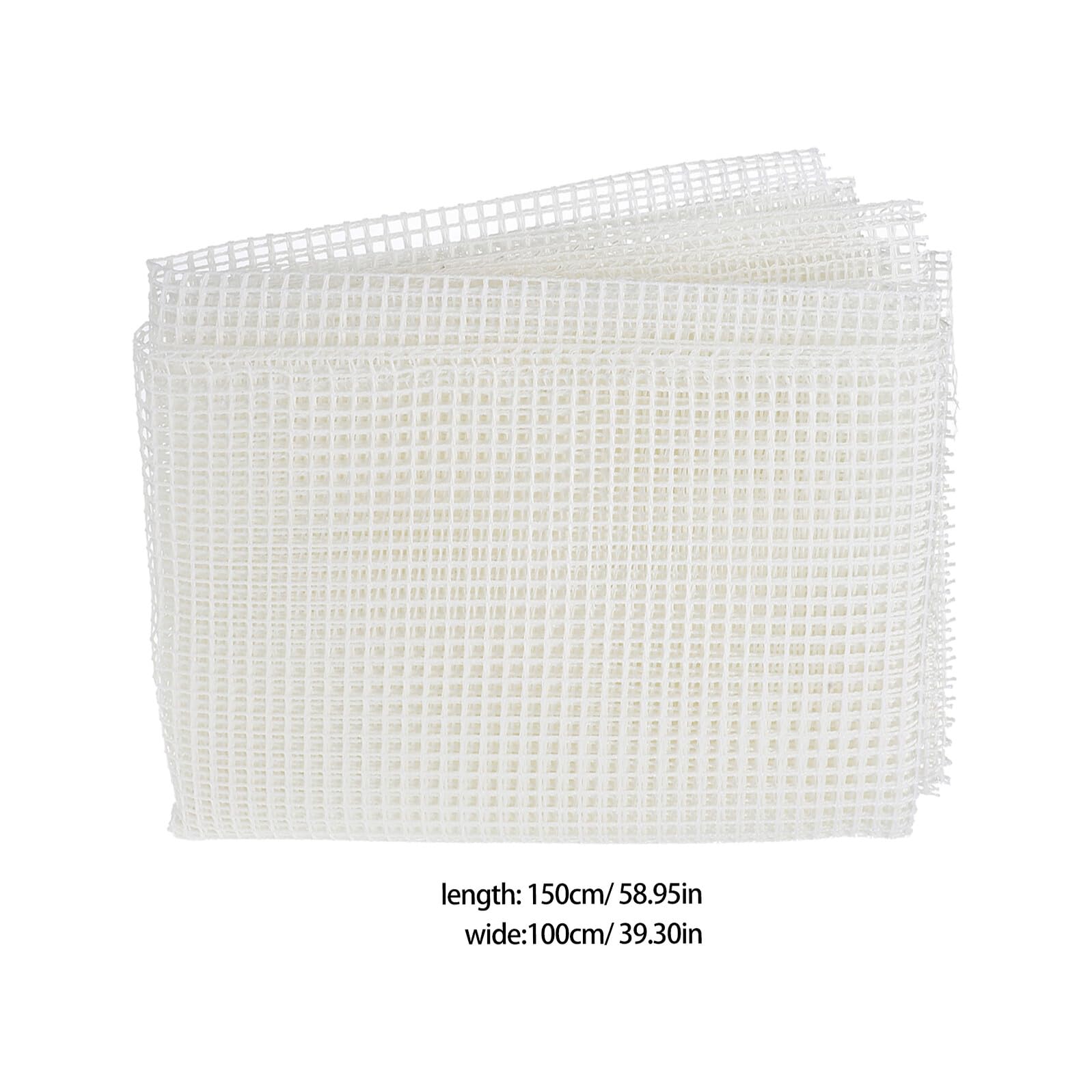BESTonZON Set 2 Tele per Tappeti a Punto Annodato 150x100 Cm, Tessuto a Rete per Ricamo Fai da Te, Tela Chiusura a Uncino Resistente per Lavori Artigianali e Decorazioni