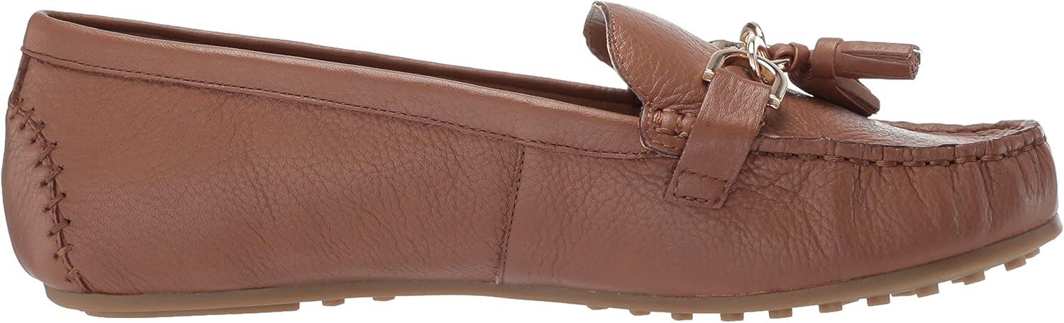 Aerosoles Women's Soft Driving Style Loafer 5 Dark Tan Leather