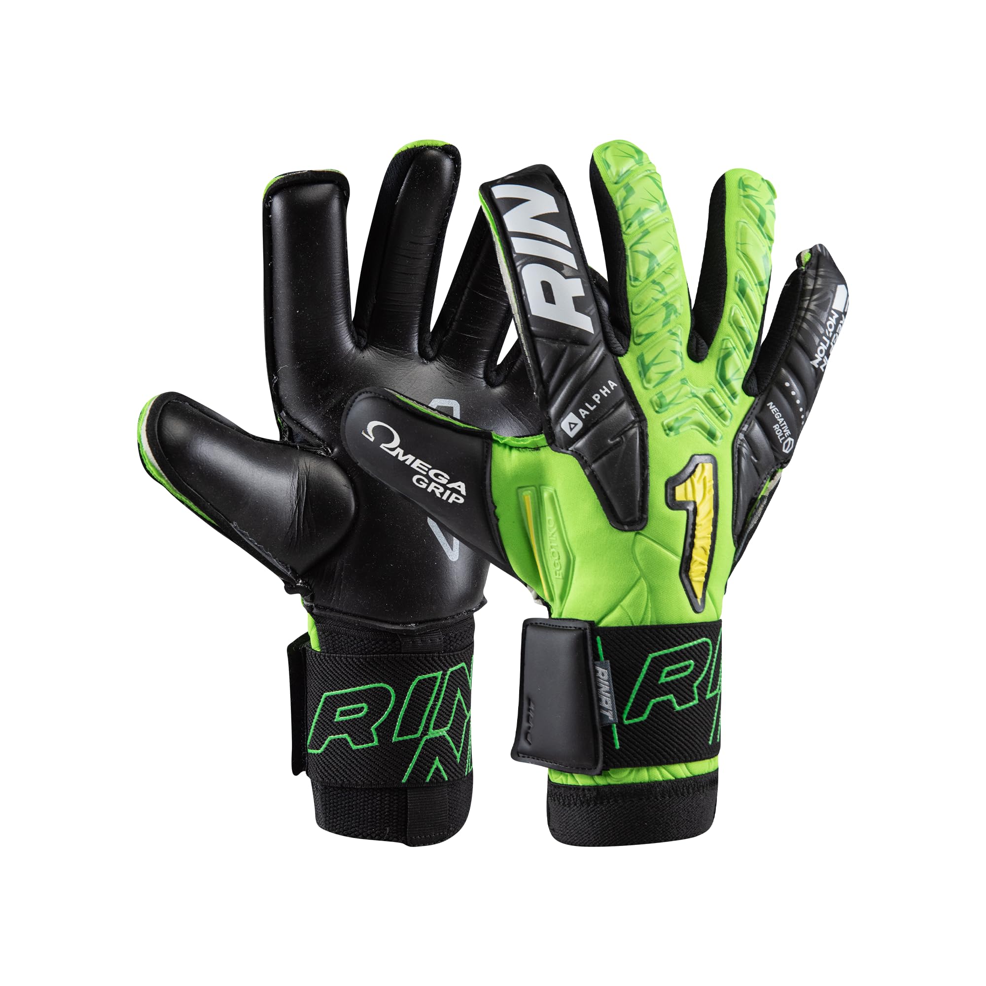Rinat Goalkeeper Gloves Egotiko Avenger Alpha Junior Green Size 5