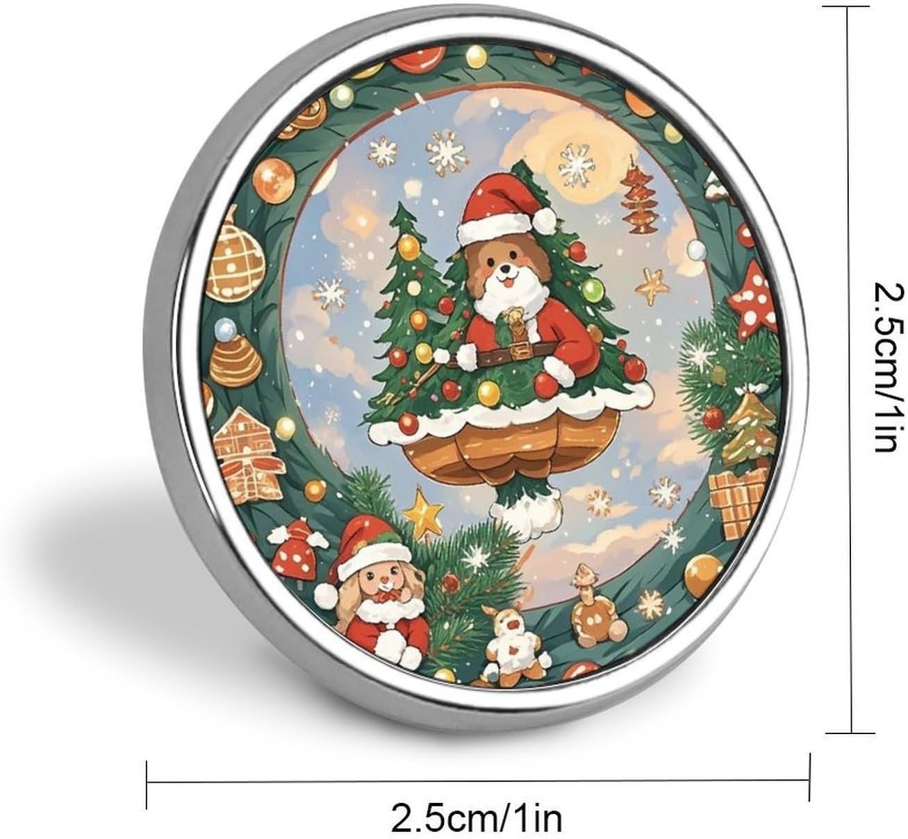Christmas Aesthetic Fashion Brooches for Women Men, Lapel Pins image 2