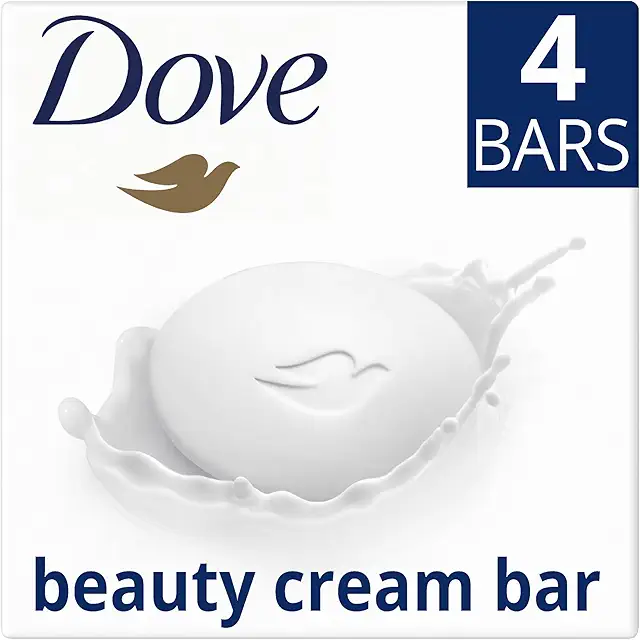 Dove Original Beauty Bar Soap with 1/4 Moisturising Cream - 4x90g