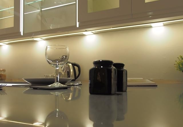 Lighting Innovations 1 X Square Kitchen Light Slim Flat Panel Under Cabinet Cupboard Warm White LED