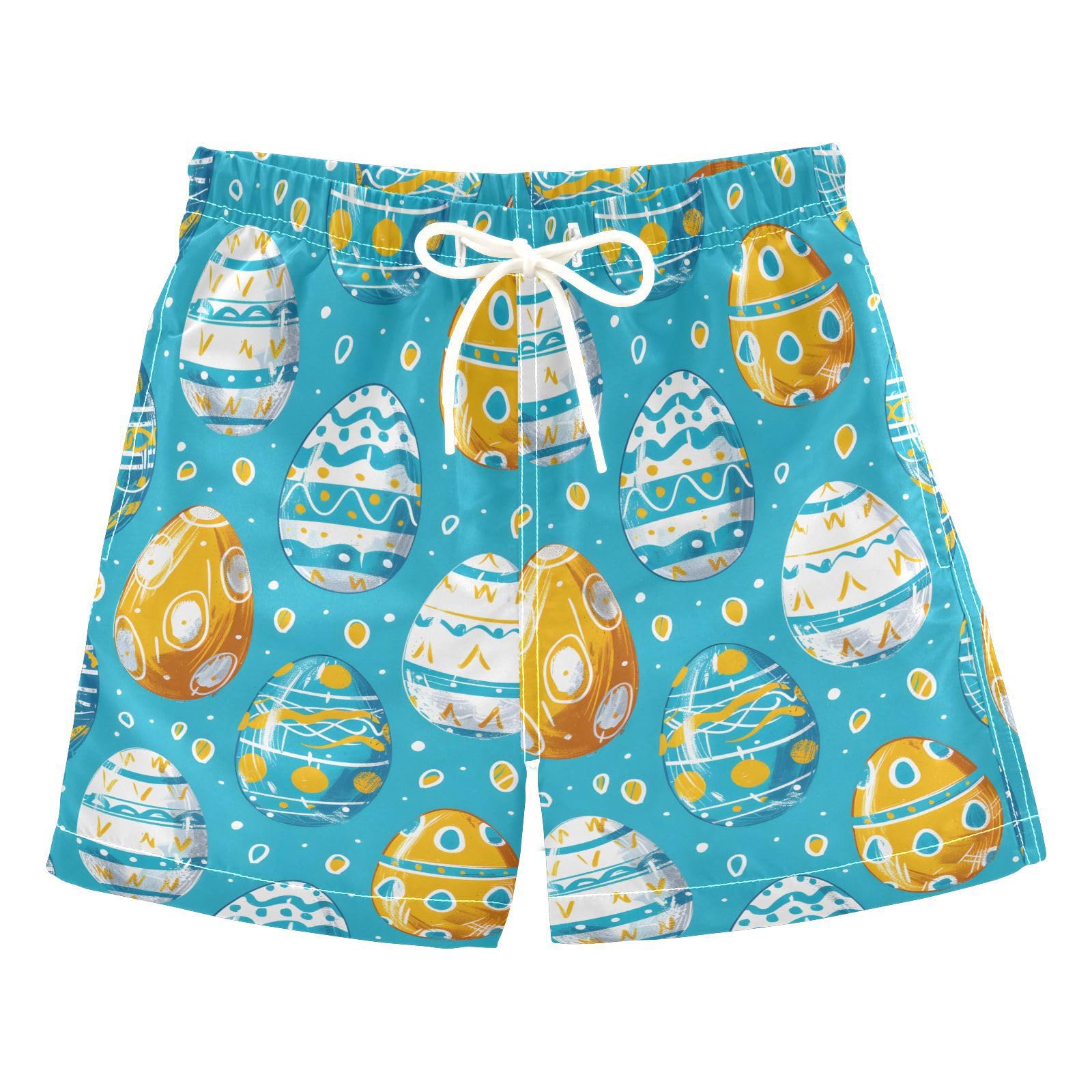 senya Watercolor Repeating Egg Boys Swim Trunks Toddler Shorts Swimwear Boardshorts Multicoloured