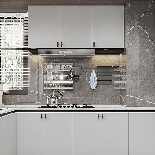 Miniatura 5 de Asidrama Paquete de 10 pomos de bronce champán y negro mate para gabinetes de cocina, pomos de cajón, herrajes para gabinetes, perillas de zinc para