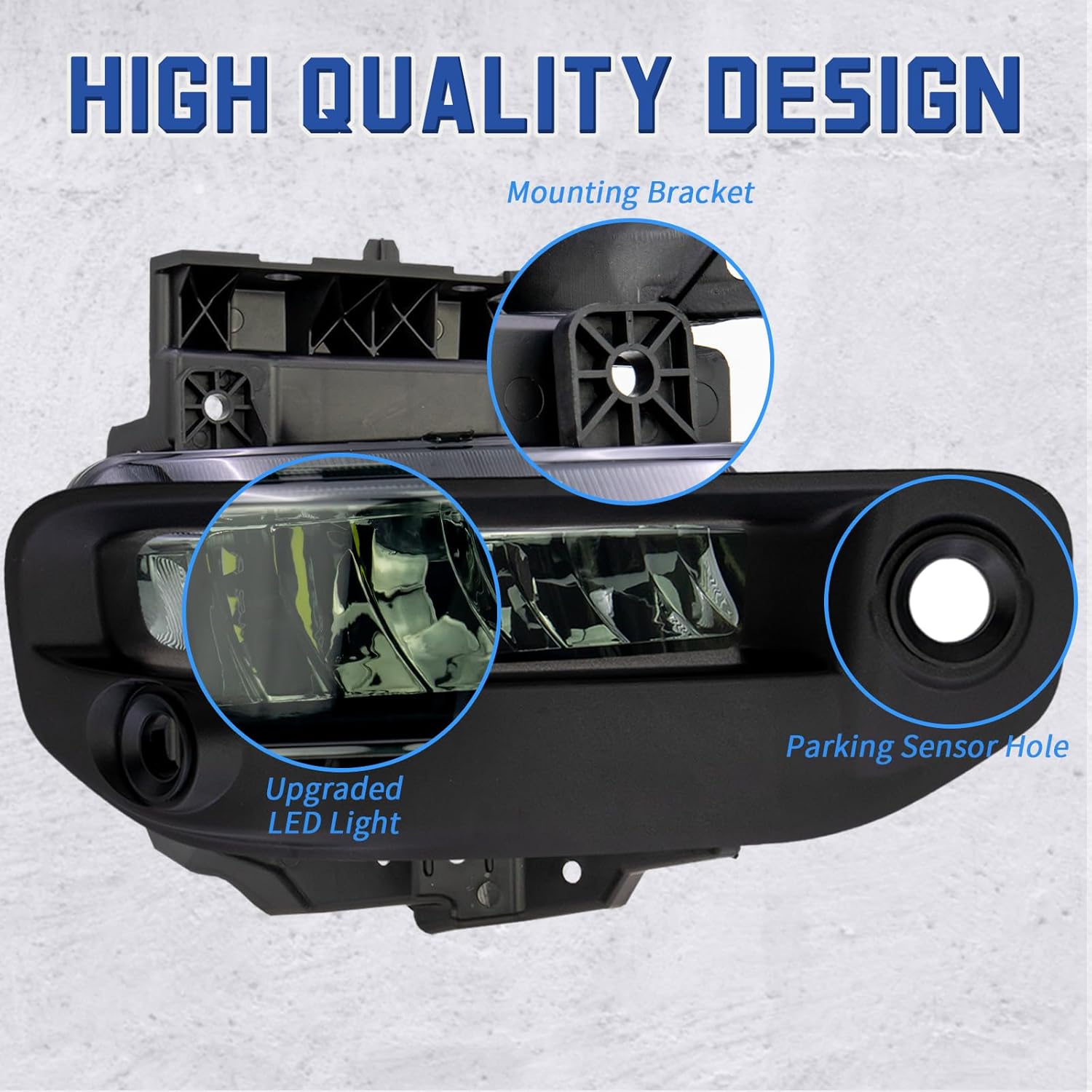 VPIMOZO LED Fog light Compatible with 2019-2022 2019 2020 2021 2022 Dodge Ram 1500 Bumper Driving Fog Lamps Accessories with Smoke Lens+Wire Harness fog lights assembly OEM Number 68273292AA