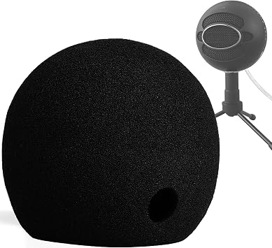 Chromlives Mic Foam Cover Compatible with Blue Snowball Ice,Pop Filfter Windscreen Cover Compatible with Blue Snowball