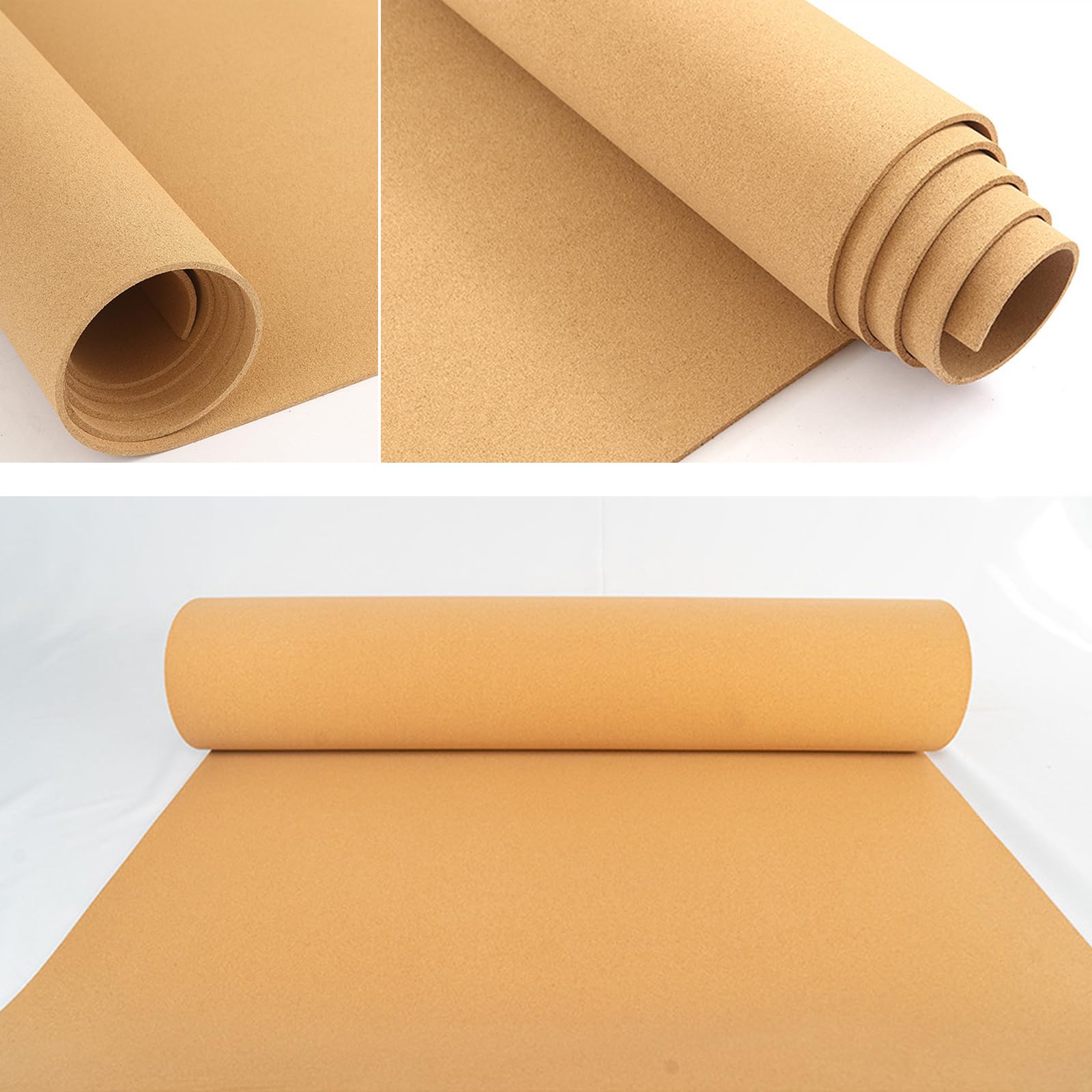 Rollo De Corcho Natural 8mm X 1m X 1,5m | Alta Densidad | DIY Tablero, Posavasos, Forro | Fácil De Cortar