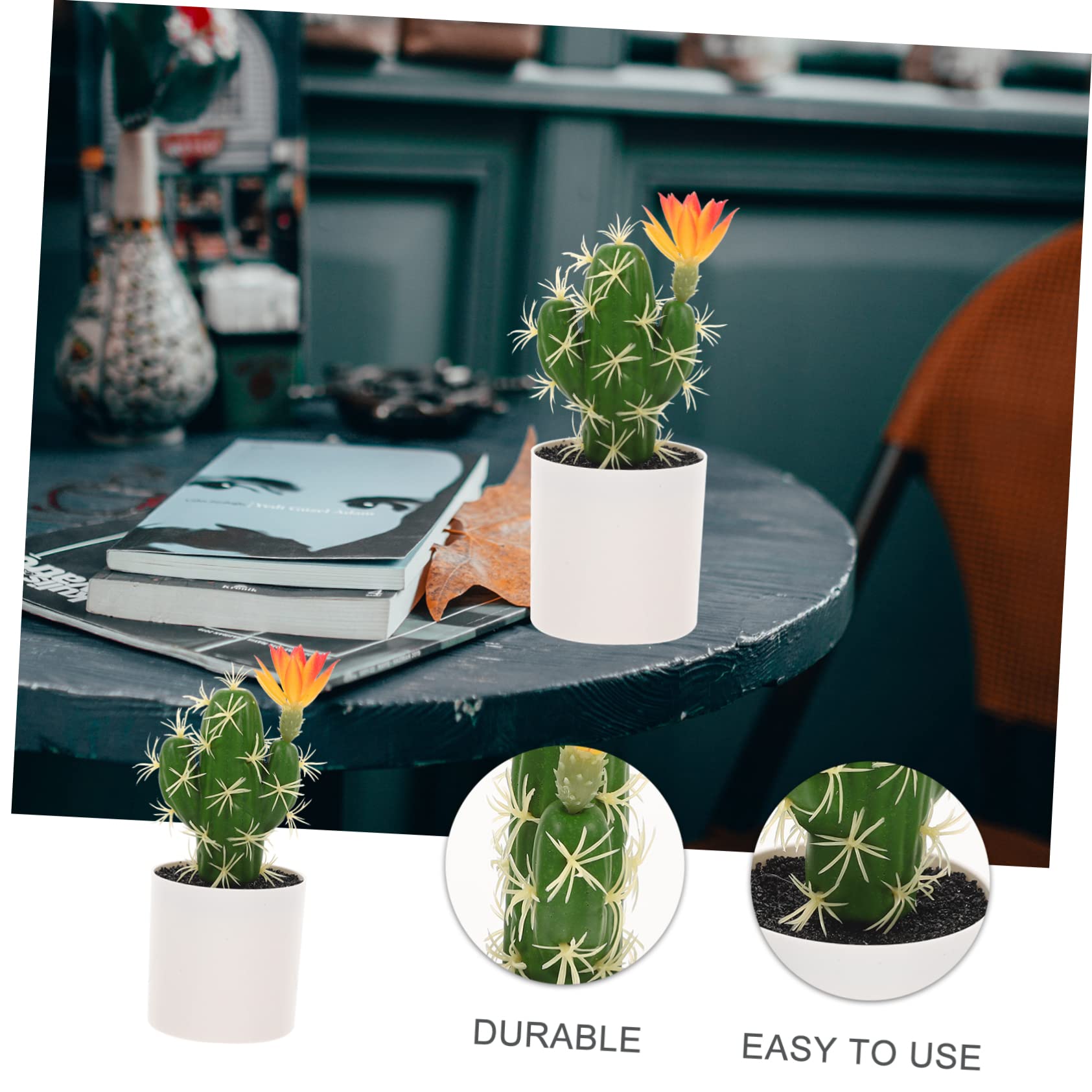 Amazon.de: GOOHOCHY Knstlicher Kaktus-Bonsai Aus Kunststoff Dekoratives  Kaktus-Ornament Lebensechte Topfpflanze Fr Schreibtisch Und Fensterbank  Knstlicher Bonsai Fr Raumdekoration