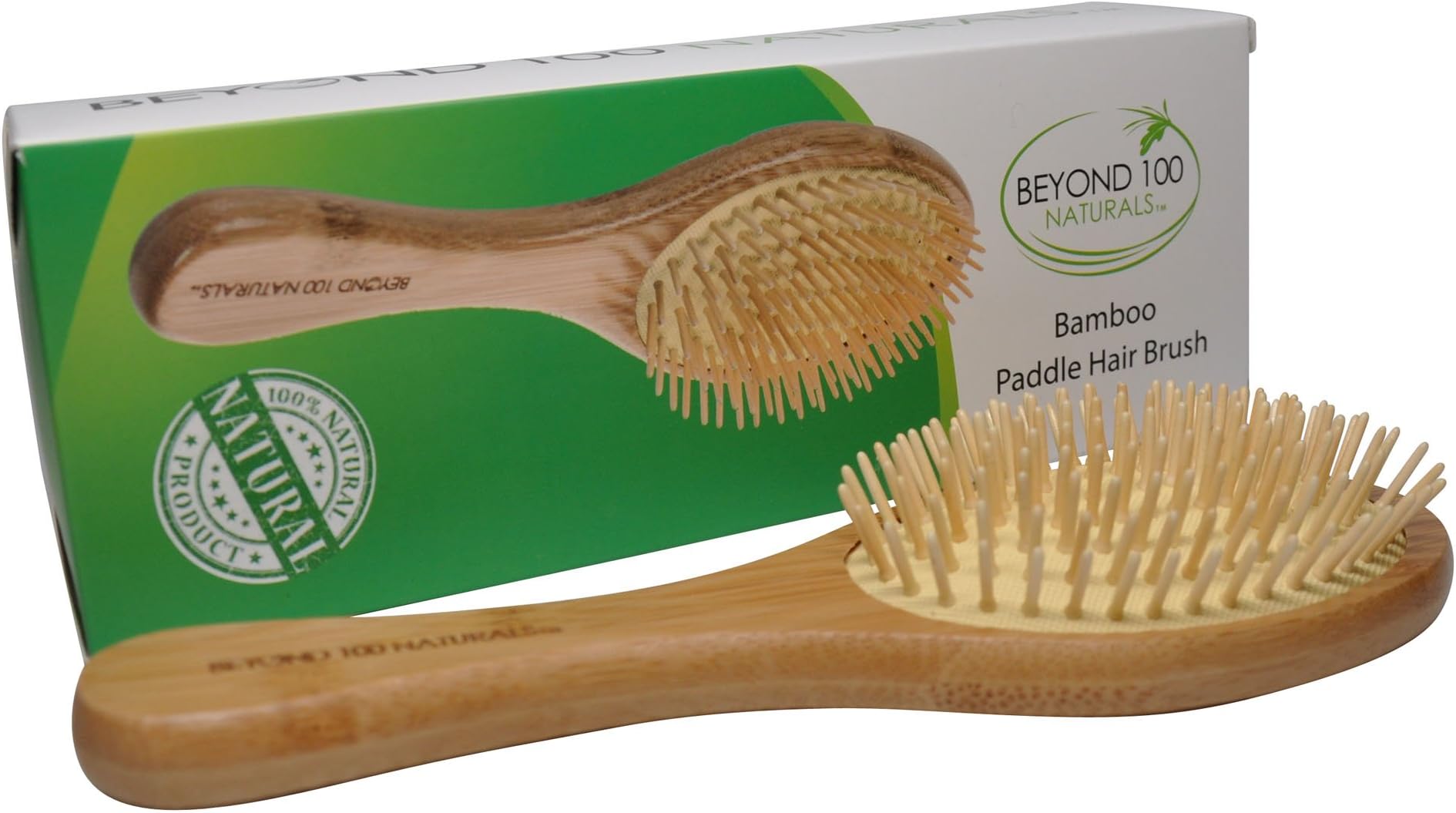 Dry Scalp Paddle Brush for Hair -Large - by Beyond 100 Naturals