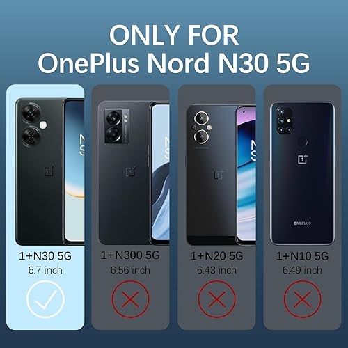 Miniatura 2 de Funda protectora para OnePlus Nord N30 5G, CE 3 Lite 5G para mujer, con purpurina, cristal suave, mariposa, corazón, floral, transparente, funda