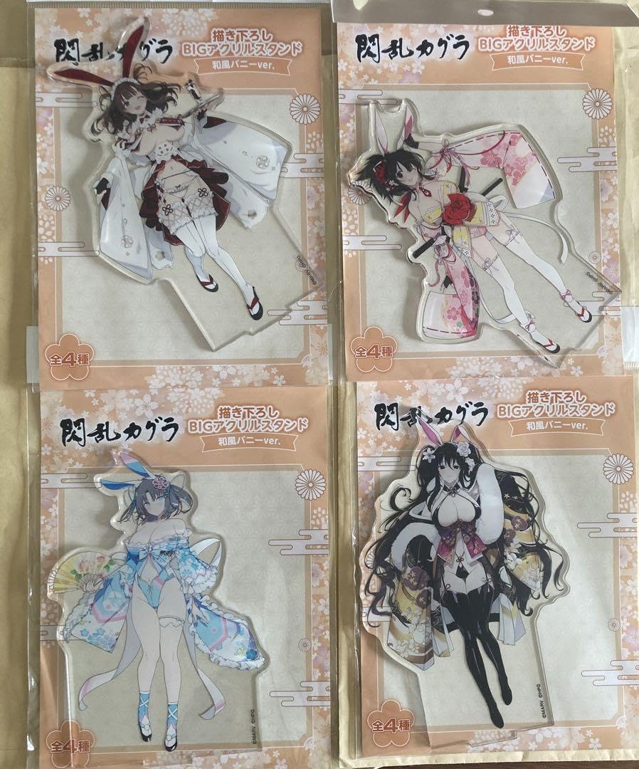 【４種】閃乱カグラ　和風バニー　アクスタセット 4種】閃乱カグラ 和風バニー アクスタセット 【公式通販】
