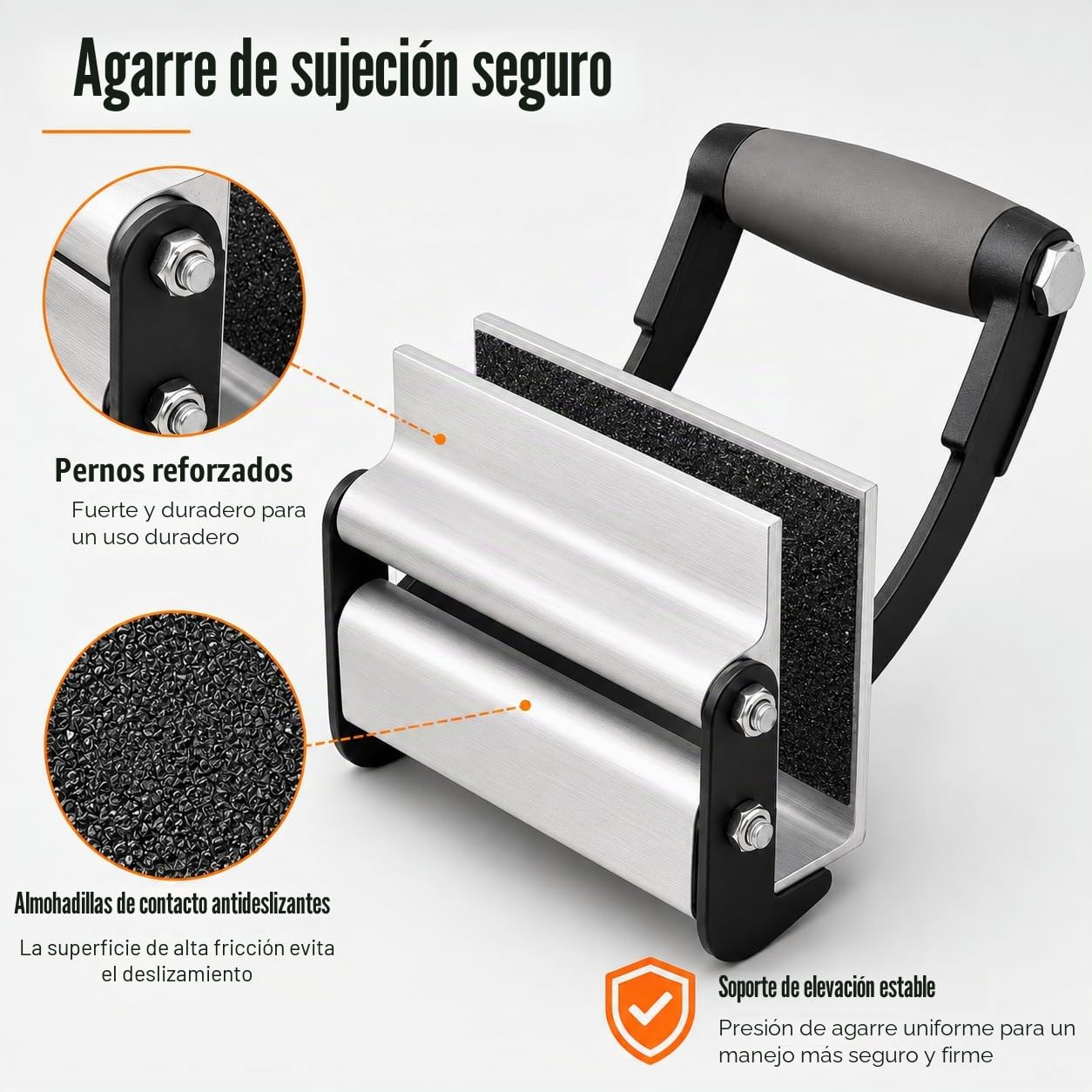 Elevador de placas de yeso para paneles, madera contrachapada y vidrio, agarre ergonómico práctico