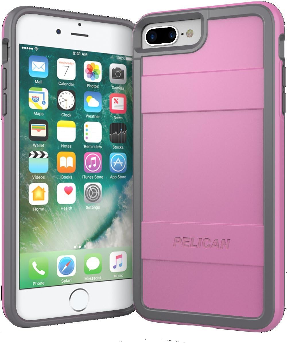Pelican Protector iPhone 7 Plus Case (Light Pink/Dark Gray)