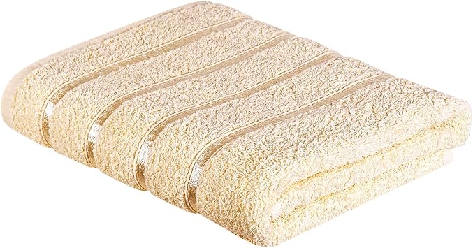 A2Z Luxurious 100% Cotton Cream Color Towel 500 GSM Soft Absorbent Bath Towel 66x118 cm